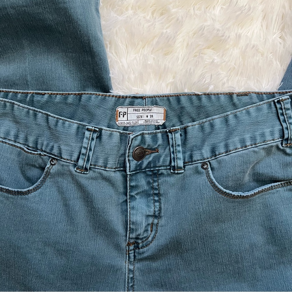 Free People Blue Skinny Jeans - Picture 3 of 4